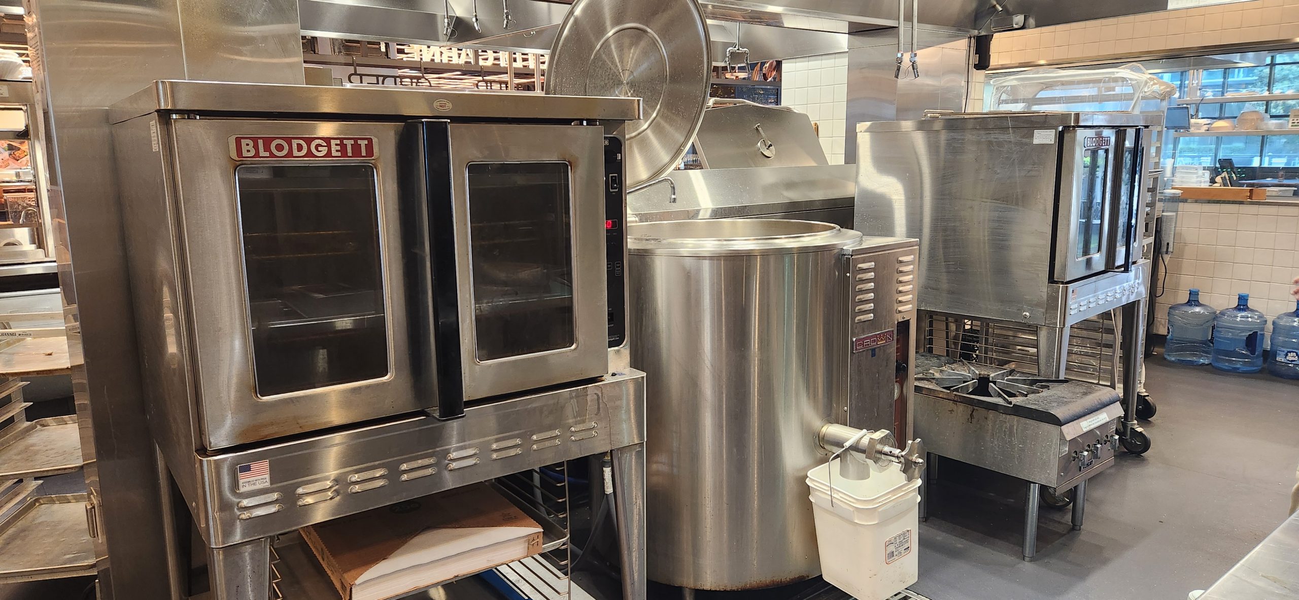 Commercial Kitchen equipment including convection ovens, candy burner and large kettle. Opportunity for chefs and restaurant owners